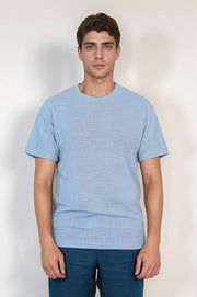 VELVARDE BÜRÜMCÜK TSHIRT MAVİ (1825)